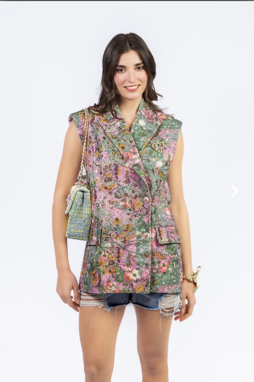 Minime Paris Secret Garden Mosaic Vest